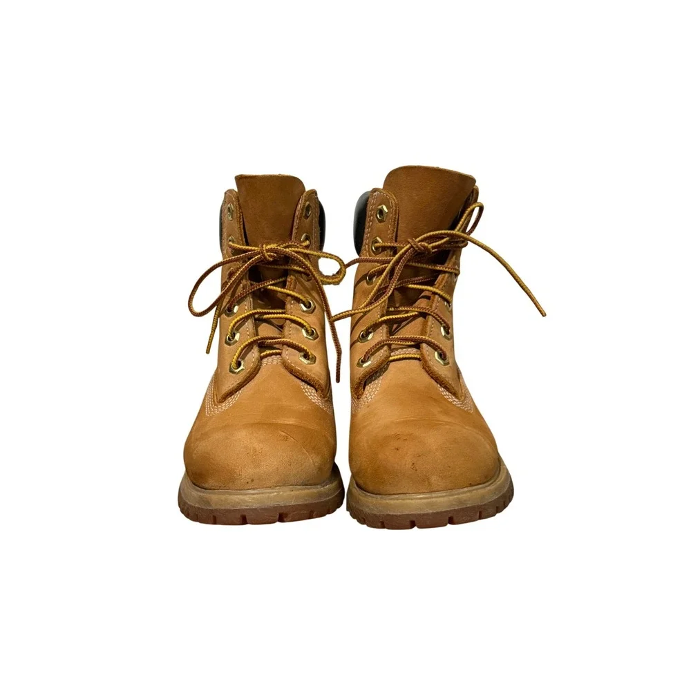 Timberland 6 Inch Premium Waterproof Boots Wheat‎ Nubuck Leather Mens 10061